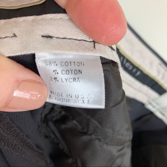 Theory Brown Stretch Mid-Rise Cotton Dress Pant Boot Cut Sz 4 - Picture 8 of 9